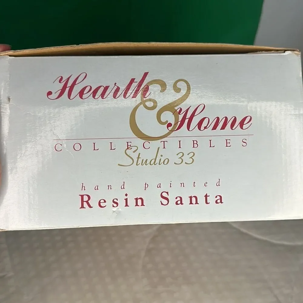 Vintage Hearth & Home 12” Resin Santa Collectibles Studio 33